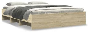 Giroletto Senza Materasso Rovere Sonoma 160x200cm İn Truciolato /