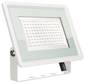 Faro Led Flood Light 200W 17600lm IP65 Slim 400x333x33mm Carcassa Bianca Luce 6400K SKU-6736