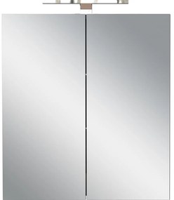 Mobile per bagno color antracite da appendere e con specchio 60x71 cm Arcena – Germania