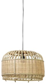 Lampada da soffitto in colore naturale con paralume in bambù e rattan ø 49 cm Dalika - Light &amp; Living