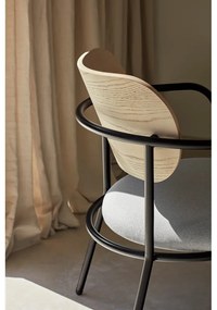 Sedia da pranzo grigio chiaro in frassino Eclipse - Teulat