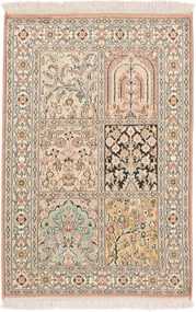 Cashmere Silk Tappeto orientale 60x90 (Indian) Annodato A Mano
