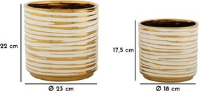 Porta Vasi Coppia Blom Cm Ø 23X22-18X17,5