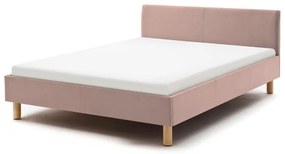 Letto singolo imbottito rosa rete non inclusa 120x200 cm Lena – Meise Möbel