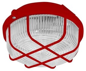 Plafoniera da esterno 1xE27/100W/230V rosso IP44