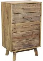 Cassettiera in Pino riciclato cm 60x40x140,5 - PINE