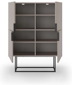 Armadietto grigio/beige 100x130 cm Titan – Marckeric