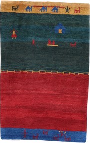Gabbeh Tappeto persiano 120x190 (Iran) Annodato A Mano