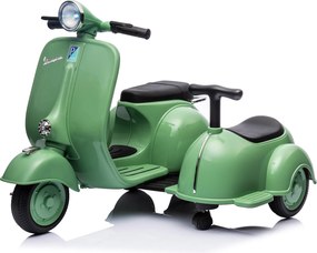 Piaggio Vespa con Sidecar Small Elettrica 6V per Bambini Verde...