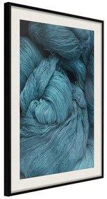 Poster  Blue Skein  Cornice Quadri Cornice nera con pass-partout, Larghezza x Altezza Home decor 20x30