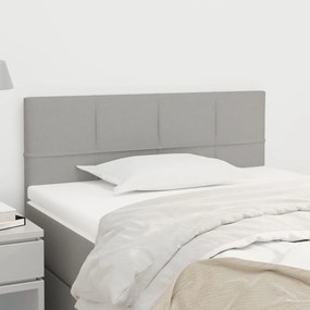 Testiera Grigio Chiaro 90x5x78/88 Cm İn Tessuto /