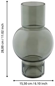 Eglo 421232 - Vaso di vetro AMPITABE 28x15,5 cm verde