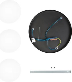 Lampadario a plafone MOONLIGHT 3xE27/15W/230V nero