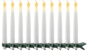 Decorazione natalizia luminosa bianca 10 pz ø 2 cm Carolin – Sirius