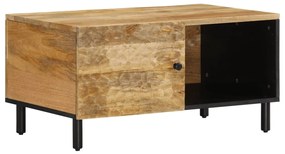 Tavolino Da Salotto 80x50x40 Cm Legno Massello Di Mango /