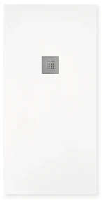 Piatto Doccia 80x130 Effetto Pietra "Tenerife" Bianco