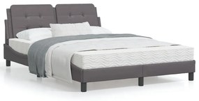 Giroletto Con Luci Led Grigio 120x200 Cm İn Similpelle /