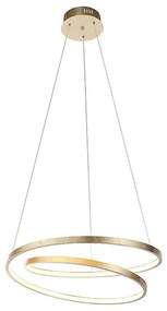 Lampada a sospensione di design oro 55 cm con LED dimmerabile - Rowan