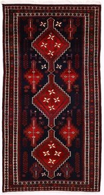 Hamedan Tappeto 290x150 Blu (Iran) Annodato A Mano