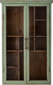 Vetrina verde in legno di abete 13,5x80 cm Hazem - Bloomingville