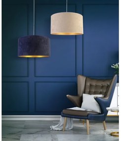 Duolla - Lampadario a sospensione con filo ROLLER 1xE27/40W/230V diametro 40 cm blu