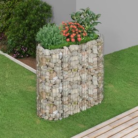 Gabbione Con Letto Rialzato İn Acciaio Zincato 120x50x100 Cm /