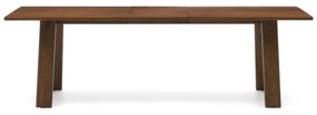 Kave Home - Tavolo allungabile Arlen con impiallacciatura e legno massiccio di rovere con finitura in