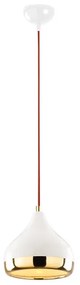 Lampadario a sospensione con filo YILDO 1xE27/40W/230V bianco/oro/rosso