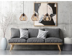 Lampadario su filo BERGO 3xE27/60W/230V bianco