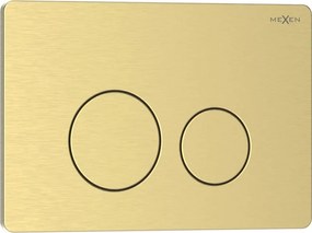 Mexen Tex 06 pulsante di scarico in acciaio inox, oro spazzolato - 6106-11