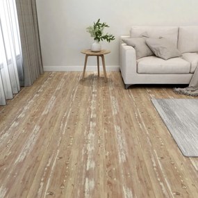 Listoni Per Pavimenti Autoadesivi 55 Pz İn Pvc 5,11 M² Marroni /