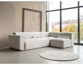 Divano angolare componibile color crema (con penisola a destra) Flex Felix – Miuform