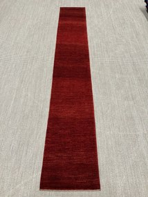 Loribaft Tappeto 60 x 390 Rosso (Iran) Annodato A Mano