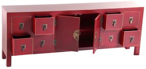 Cassettiera bassa rossa 130x50,5 cm Oriente - Ixia