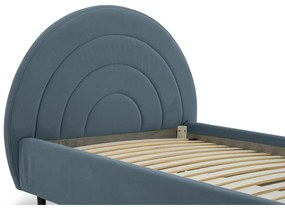 Letto blu per bambini con contenitore 120x200 cm Rainbow - Scandic