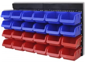 Pannelli Porta Attrezzi Da Parete 2 Pz Blu E Rosso /