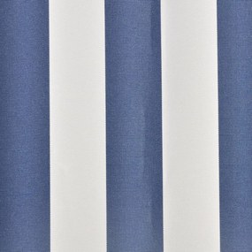 Tendone Parasole in Tela Blu e Bianco 350x250 cm