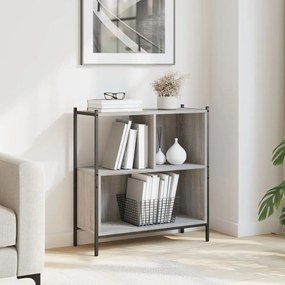 Libreria grigio sonoma 72x28x77,5 cm in legno multistrato