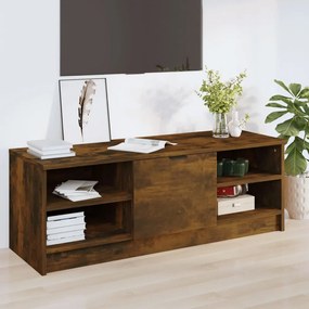 Mobile Tv Rovere Fumo 102x35,5x36,5 Cm İn Legno Multistrato /