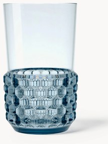 Bicchieri acqua con motivo strutturato Jellies 4 pz