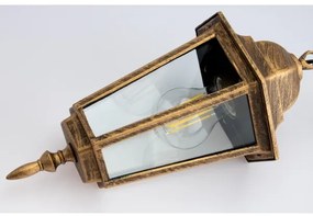 Lampadario su catena da esterno 1xE27/60W/230V dorato IP44