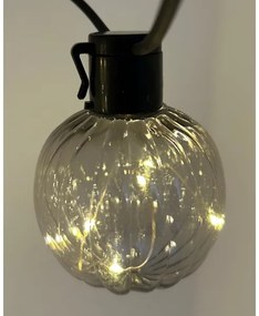 Catena luminosa decorativa LED per esterni 10xLED/0,15W/230V 6,8 m IP44 nero/fumé