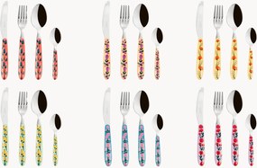 Set di 24 posate in acciaio inox lucido Arles, 6 persone
