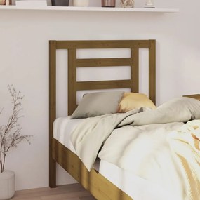 Testiera per letto miele 81x4x100 cm in legno massello di pino