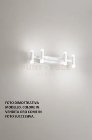 Applique in metallo e alluminio oro candles led 24w 3000k cri?80 2...
