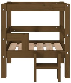 Cuccia per cani miele 55,5x53,5x60 cm in legno massello di pino