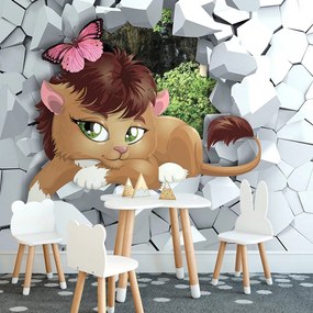 Carta da parati – Cucciolo di leone carino