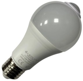 Lampada A Led E27 Con Sensore Movimento Infrarossi 12W 1050 Lumen A60 4200K