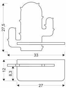Applique LED per bambini con mensola CACTUS LED/4W/230V verde/legno