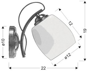 Applique AMBA 1xE27/40W/230V